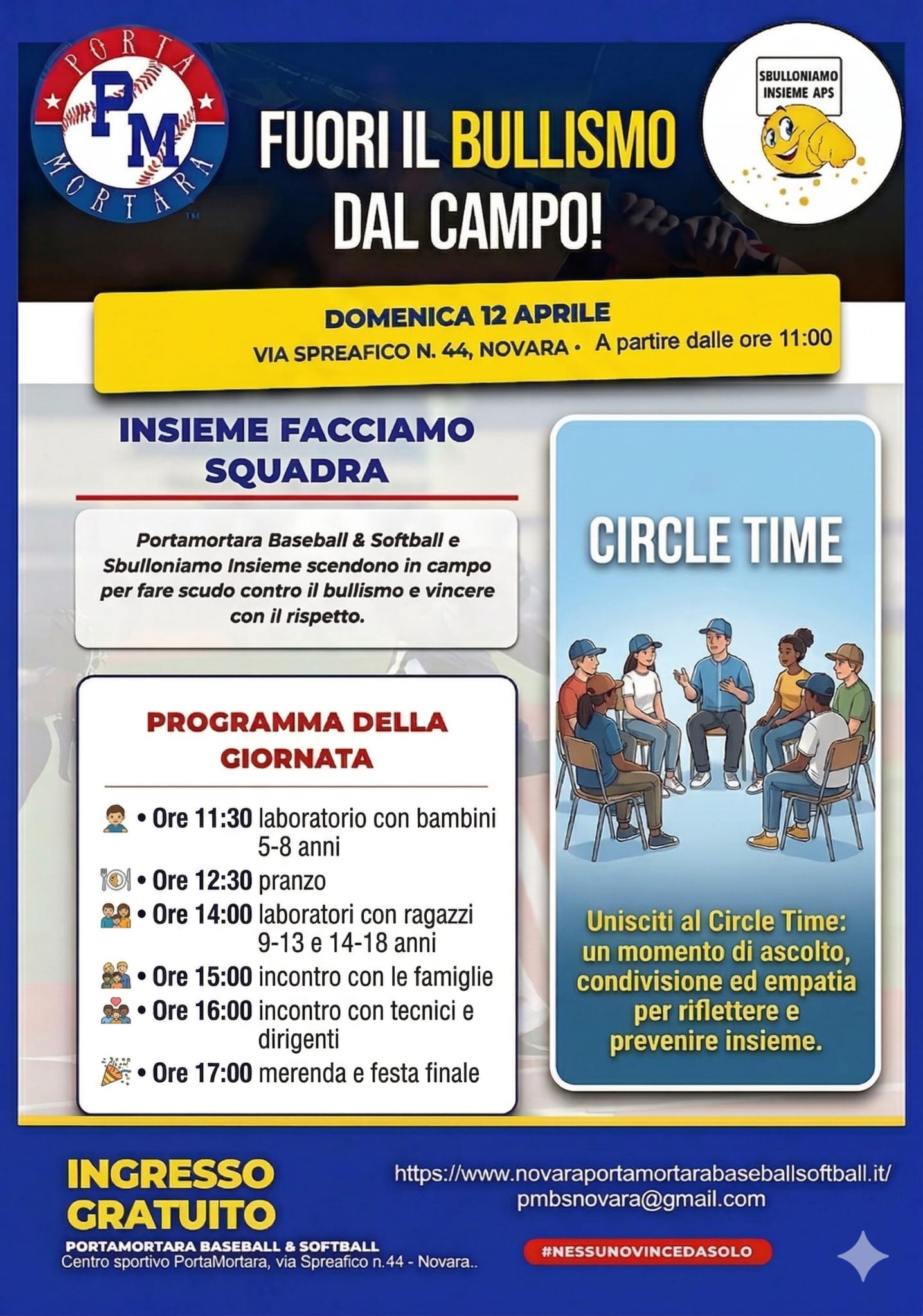 Fuori il BULLISMO dal campo