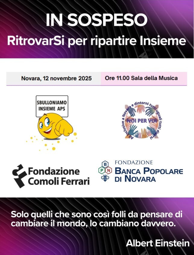 Conferenza Stampa: IN SOSPESO - RitrovarSi per ripartire Insieme