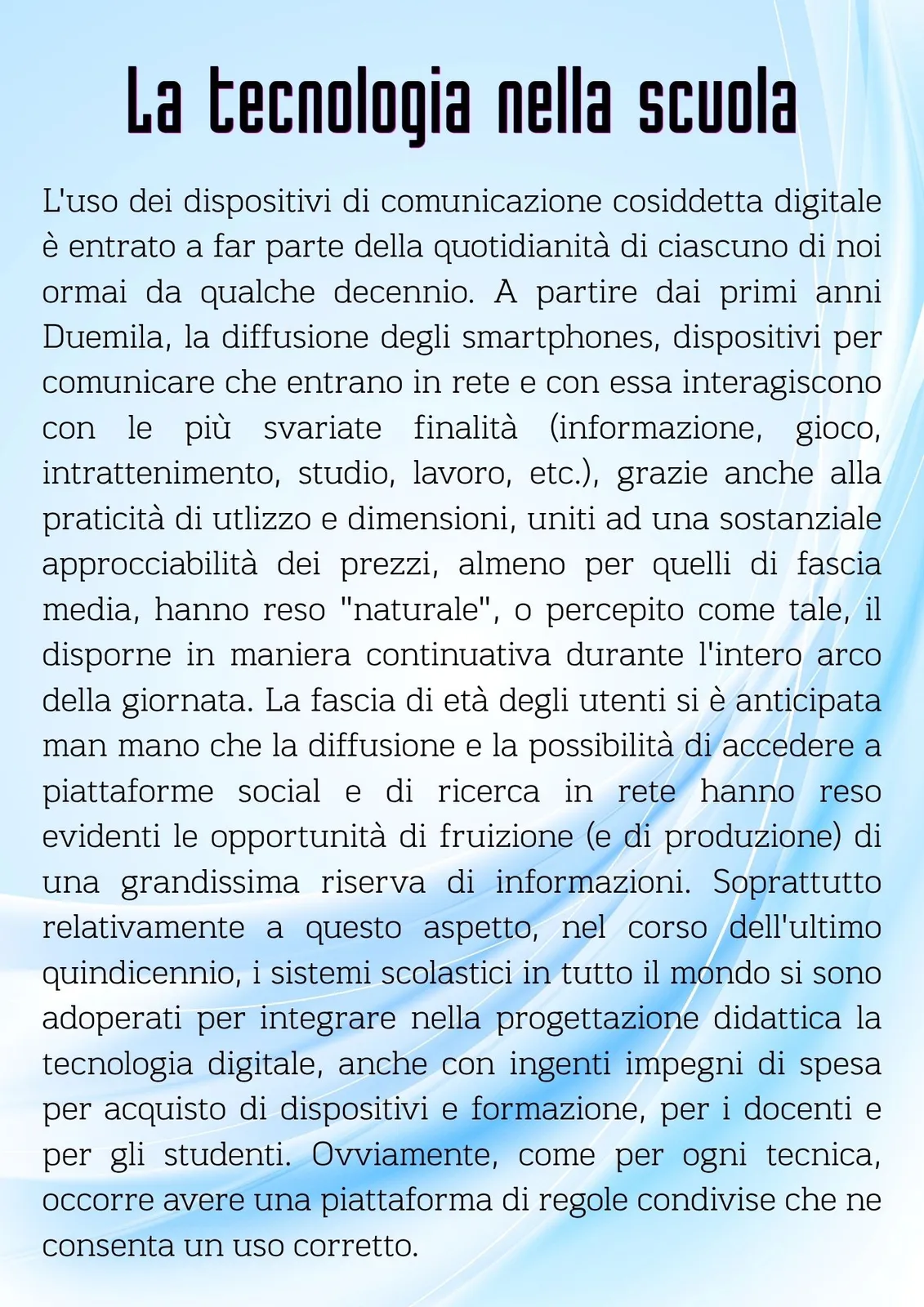 La Tecnologia nella Scuola 22.05.2026