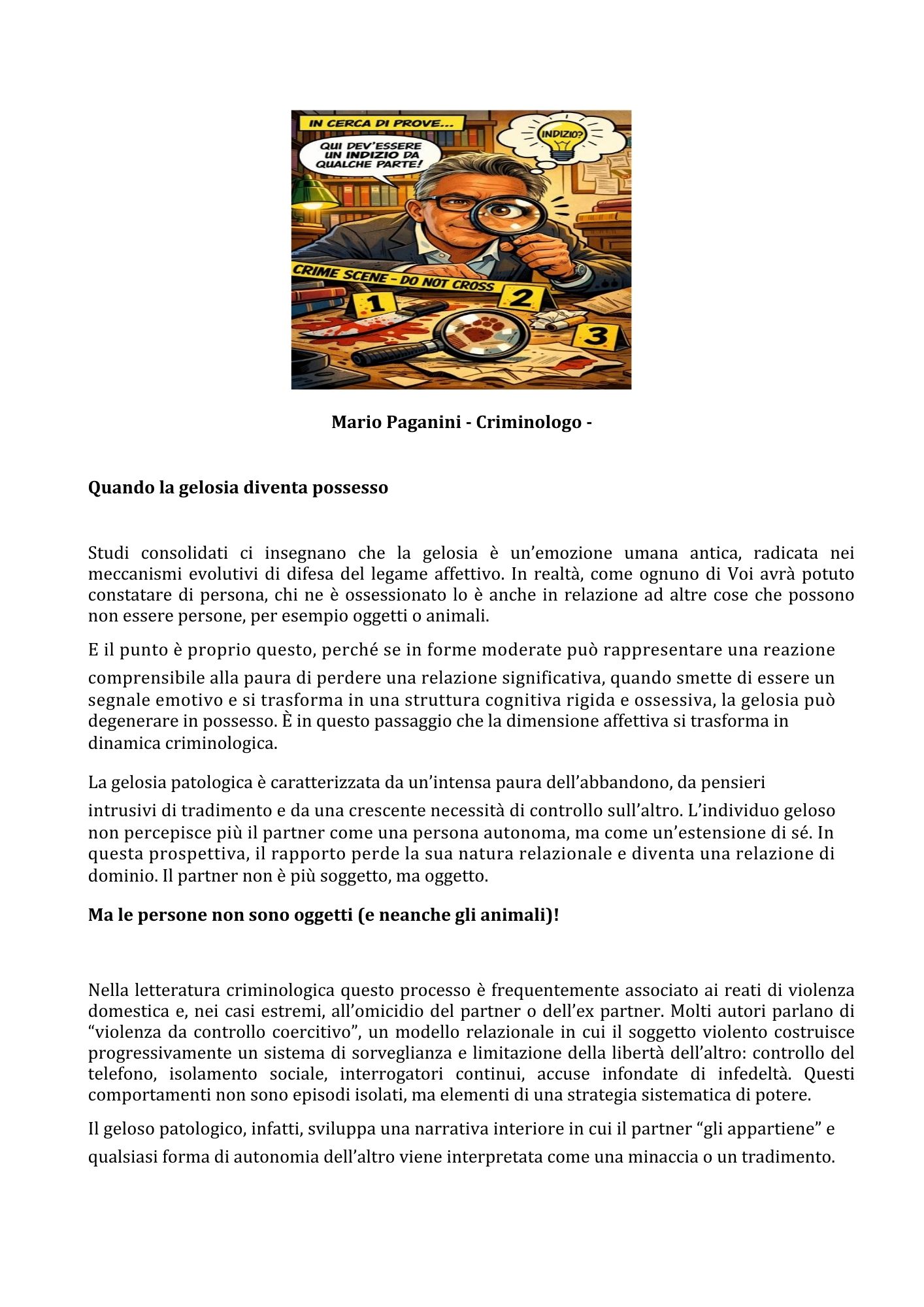 Quando la gelosia diventa possesso 13.03.2026